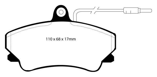 EBC Blackstuff Bremsbeläge DP952 für Renault Espace 2 J/S63 2.1 TD vorne