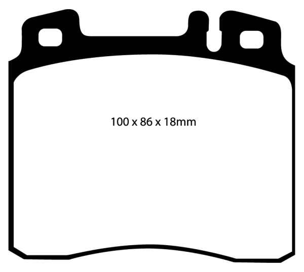 EBC Redstuff Bremsbeläge DP3963C für Alpina B10 E34 4.0 vorne