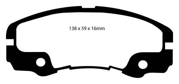 EBC Blackstuff Bremsbeläge DP973/2 für Opel Frontera B 6B 2.2i vorne