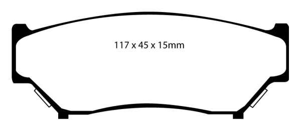 EBC Greenstuff 6000 Bremsbeläge DP6979 für Suzuki Vitara ET, TA 1.9 D vorne