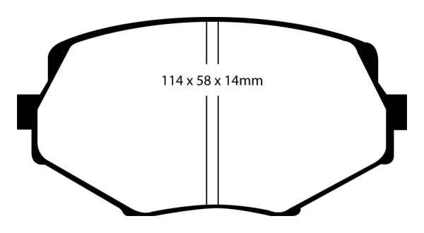 EBC Greenstuff 2000 Bremsbeläge DP21002 für Mazda MX-5 NA 1.8 vorne