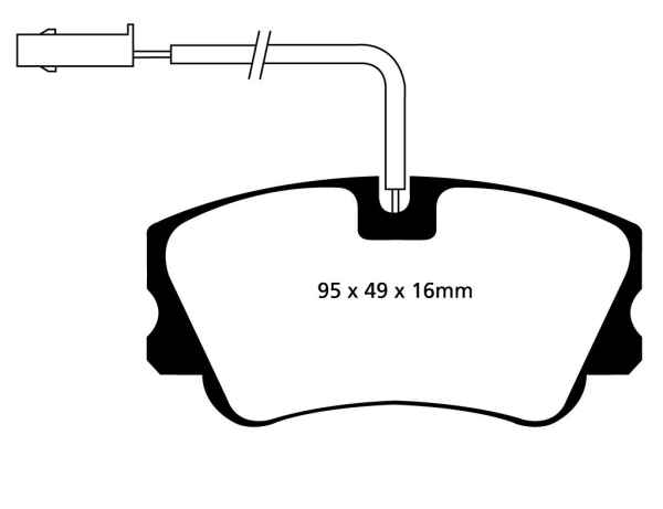 EBC Blackstuff Bremsbeläge DP1011 für Alfa Romeo 33 905 1.7 QV vorne