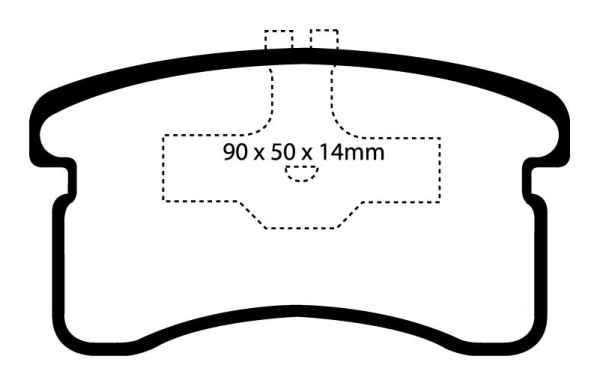 EBC Blackstuff Bremsbeläge DP1016 für Daihatsu Cuore 5 L5 0.8 vorne