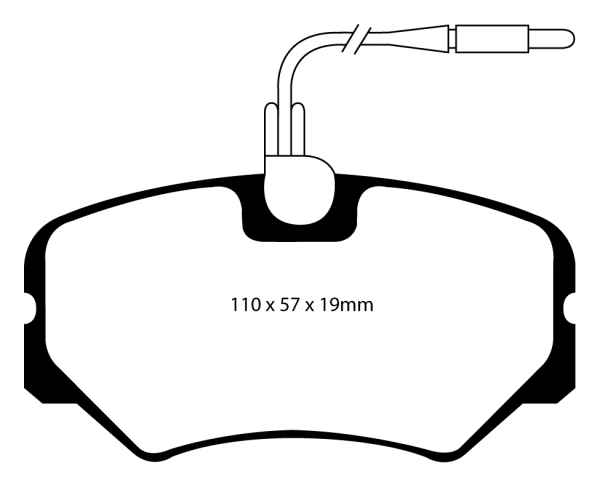 EBC Blackstuff Bremsbeläge DP1021 für Peugeot 405 4B 2.0 16V vorne