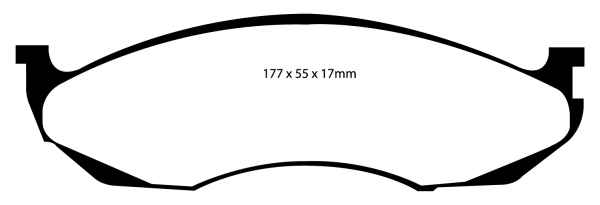 EBC Greenstuff 6000 Bremsbeläge DP61022 für Kia Carnival 1 UP 2.9 TD vorne