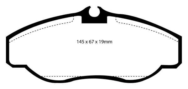 EBC Blackstuff Bremsbeläge DP1037 für Land Rover Range Rover 2 P38A 3.9 vorne