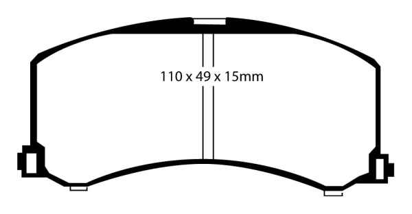 EBC Blackstuff Bremsbeläge DP1041 für Suzuki Baleno EG 1.6i 16V vorne