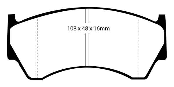 EBC Blackstuff Bremsbeläge DP1044 für Nissan Almera 1 N15 2.0 D vorne