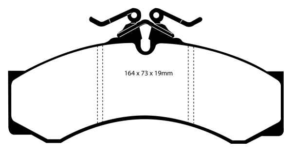 EBC Blackstuff Bremsbeläge DP1054 für VW LT 2 28-35 2DM 2.5 TDI vorne