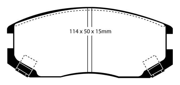 EBC Blackstuff Bremsbeläge DP1063 für Daihatsu Extol  1.3 vorne