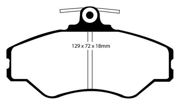 EBC Blackstuff Bremsbeläge DP1086 für Hyundai H100  2.5 D vorne