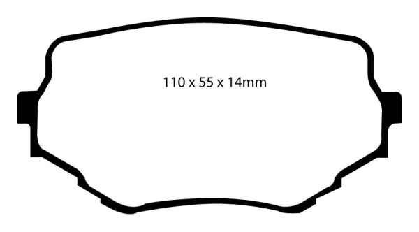 EBC Greenstuff 6000 Bremsbeläge DP61099 für Suzuki Grand Vitara 1 FT, GT 2.7 XL-7 vorne