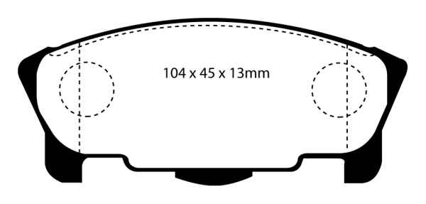 EBC Blackstuff Bremsbeläge DP1120 für Daihatsu Move L6, L9 0.8 vorne