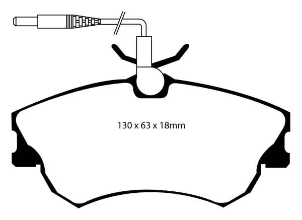 EBC Blackstuff Bremsbeläge DP1128 für Renault Espace 3 JE0 2.0 16V vorne