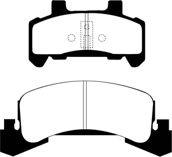 EBC Yellowstuff Bremsbeläge DP41173R für Cadillac Cimarron  1.8 vorne