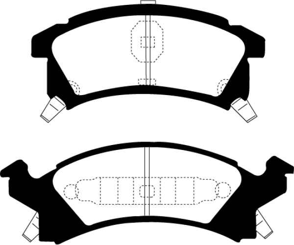 EBC Redstuff Bremsbeläge DP31175C für Oldsmobile Achieva  2.4 vorne