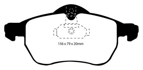 EBC Redstuff Bremsbeläge DP31183C für Opel Zafira A F75 1.8 16V vorne