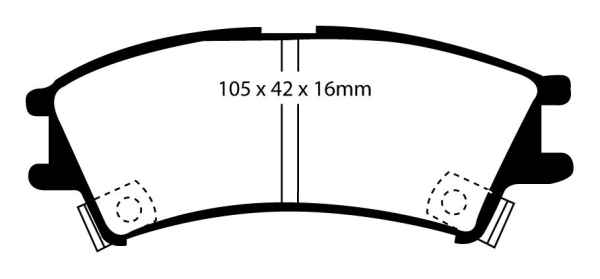 EBC Blackstuff Bremsbeläge DP1203 für Hyundai Atos MX 1.0i vorne