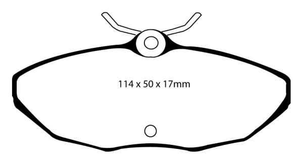 EBC Redstuff Bremsbeläge DP31221C für Lincoln LS  4.0 V8 32V hinten