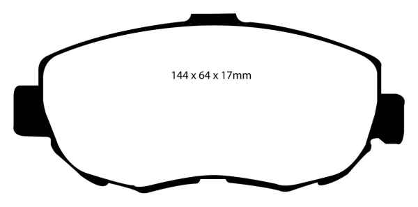 EBC Yellowstuff Bremsbeläge DP41223R für Lexus SC  430 , 4.3 vorne