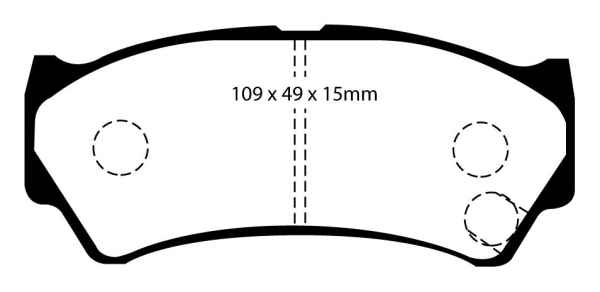 EBC Blackstuff Bremsbeläge DP1299 für Suzuki Baleno EG 1.8 i 16V 4x4 vorne