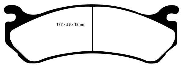 EBC Greenstuff 6000 Bremsbeläge DP61304 für Cadillac Escalade  5.3 2WD vorne