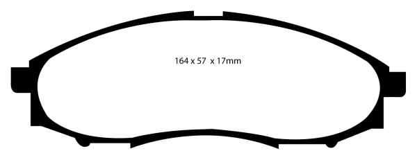 EBC Blackstuff Bremsbeläge DP1316 für Nissan Xterra  3.3 vorne