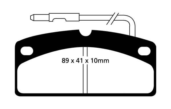 EBC Blackstuff Bremsbeläge DP1342 für Piaggio M500  0.5 D vorne