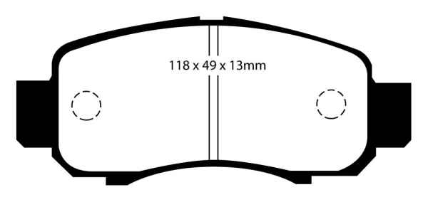 EBC Blackstuff Bremsbeläge DP1355 für Honda Insight ZE 1.0 vorne