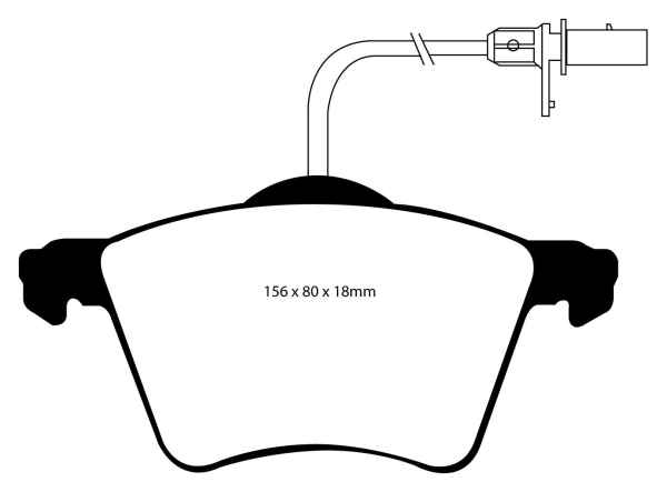 EBC Greenstuff 2000 Bremsbeläge DP21368 für VW Sharan 7M8, 7M9, 7M6 1.9 TDI vorne