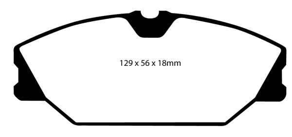 EBC Redstuff Bremsbeläge DP31369C für Renault Safrane 2 B54 2.2 dT vorne