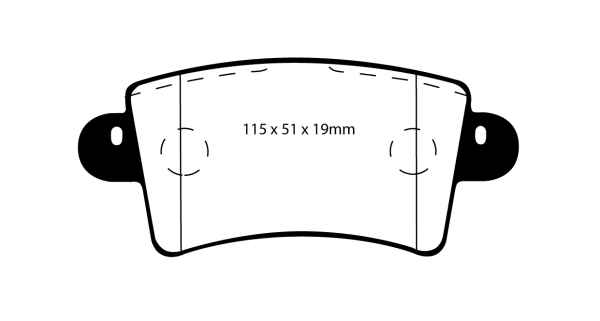 EBC Blackstuff Bremsbeläge DP1385 für Opel Movano Combi J9 2.2 DTI hinten