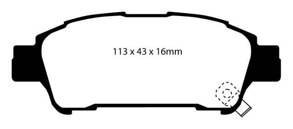 EBC Blackstuff Bremsbeläge DP1401 für Toyota Avensis Verso AC_ 2.0 VVT-i hinten