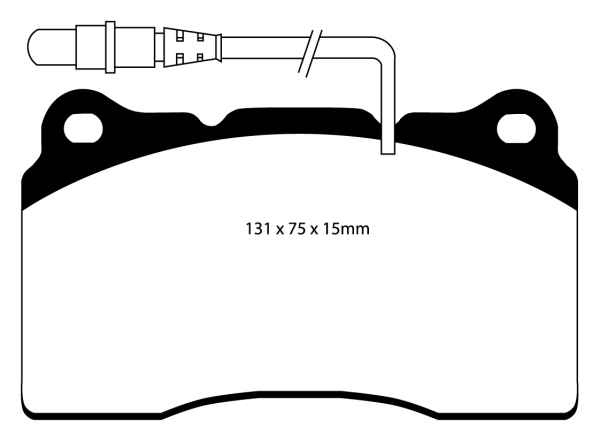 EBC Blackstuff Bremsbeläge DP1419 für Peugeot 607 9D, 9U 3.0 V6 24V vorne