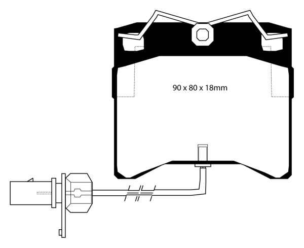 EBC Blackstuff Bremsbeläge DP1429 für VW Transporter T4 70XA 2.5 Syncro vorne