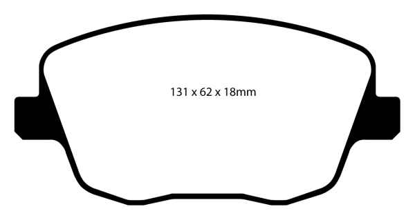 EBC Blackstuff Bremsbeläge DP1436 für Skoda Fabia 6Y2 1.4 16V vorne