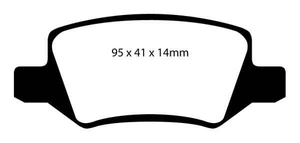 EBC Blackstuff Bremsbeläge DP1438 für Mercedes-Benz A-Klasse W169 A 200 hinten