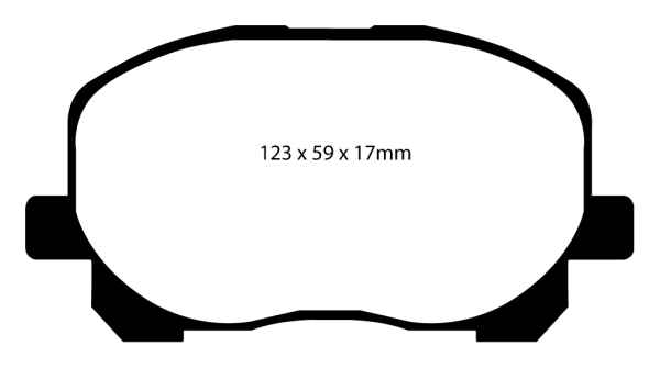 EBC Greenstuff 2000 Bremsbeläge DP21455 für Toyota Avensis Verso AC_ 2.0 VVT-i vorne