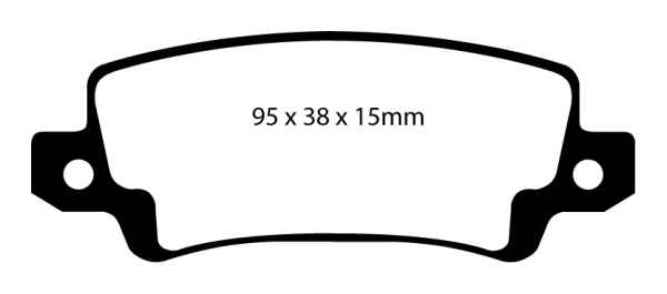 EBC Blackstuff Bremsbeläge DP1458 für Toyota Corolla 8 E12 1.6 VVT-i hinten