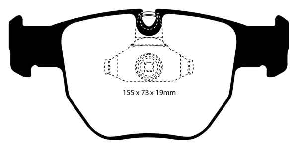 EBC Blackstuff Bremsbeläge DP1463 für Land Rover Range Rover 3 L322 3.6 TD 8 vorne