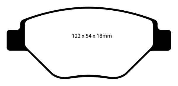 EBC Greenstuff 2000 Bremsbeläge DP21467 für Renault Megane 2 BM0/1, CM0/1 1.4 16V vorne