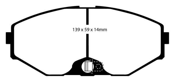 EBC Greenstuff 2000 Bremsbeläge DP21471 für Nissan Maxima QX A32 3.0 V6 24V vorne