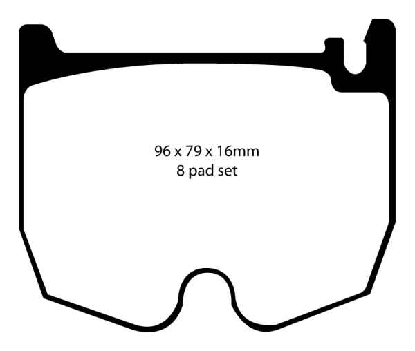 EBC Yellowstuff Bremsbeläge DP41486R für Mercedes-Benz S-Klasse C215 CL 65 AMG vorne