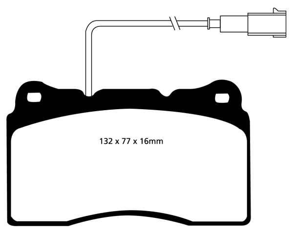 EBC Blackstuff Bremsbeläge DP1536 für Alfa Romeo GT 937_ 3.2 GTA (937CXP1B) vorne