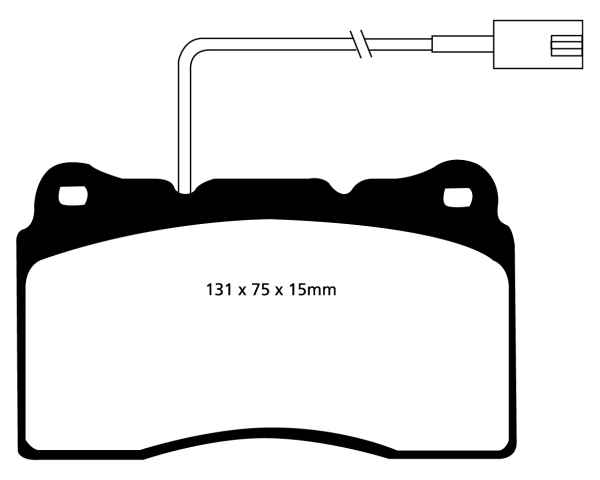 EBC Redstuff Bremsbeläge DP31540C für Maserati Ghibli M157 3.0 vorne