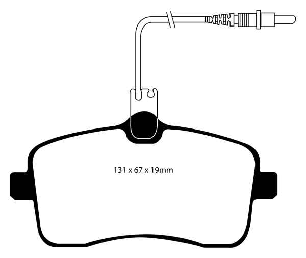 EBC Blackstuff Bremsbeläge DP1549 für Peugeot 407  2.0 HDi 135 FAP vorne