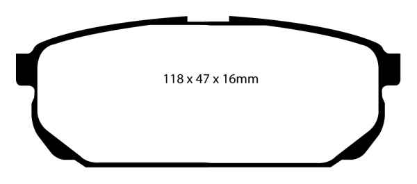 EBC Blackstuff Bremsbeläge DP1559 für Kia Sorento 1 JC 2.5 CRDi hinten