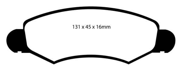EBC Blackstuff Bremsbeläge DP1598 für Suzuki Ignis 2  1.5 vorne