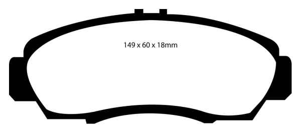 EBC Blackstuff Bremsbeläge DP1610 für Honda FR-V  2.0 vorne