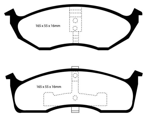 EBC Redstuff Bremsbeläge DP31623C für Chrysler Concorde  3.2 vorne